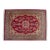 Distressed Turkish Yastik Petite Rug Low Pile Hand Knotted Mat - 1'8'' X 2'4'' For Sale