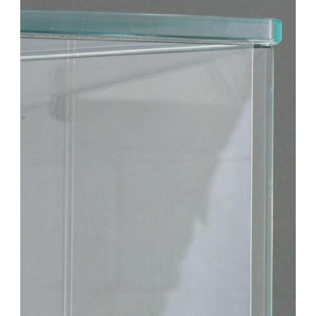 Transparent Modern Metal & Glass Illuminated Display Shelf For Sale - Image 8 of 14