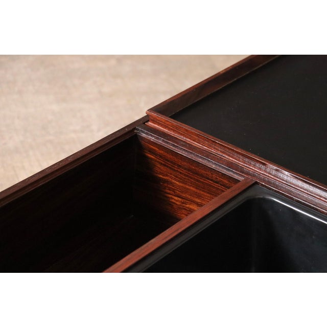 Black Coffee Table by Carlo Hauner for Forma, Italy, 1960s For Sale - Image 8 of 18