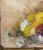 Gold Still Life Oil Painting of Flowers 20th Century, Signed j.e. Cook For Sale - Image 8 of 9