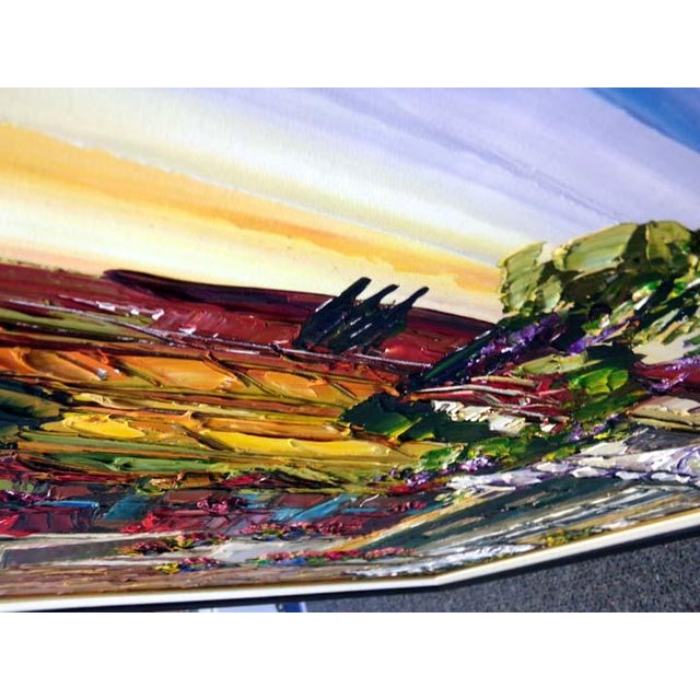 2000 - 2009 Maya Eventov Untitled Oil Canvas With Beautiful Custom Frame Me121506-20 For Sale - Image 5 of 7