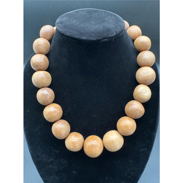 1930s 1930s African Copal Faux Amber Trade Bead Necklace and Bracelet Set, Brown. For Sale - Image 5 of 18