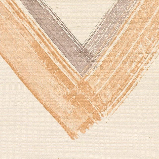 Abstract Schumacher Enzo Sisal Wallpaper in Dark Neutral - 10 Yards For Sale - Image 3 of 5