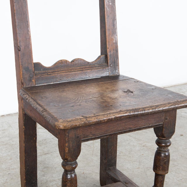 Antique Belgian Wooden Chair For Sale In Greensboro - Image 6 of 18