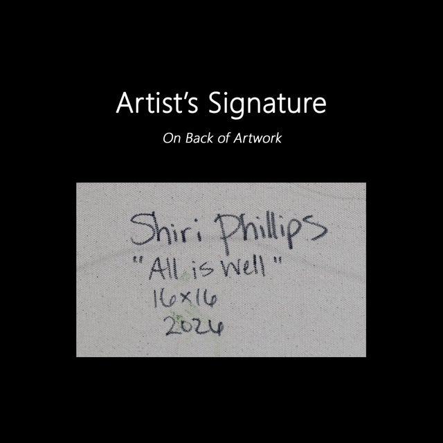 All Is Well - Original Textured Abstract Acrylic and Glitter Painting on Canvas by Shiri Phillips For Sale In Los Angeles - Image 6 of 9
