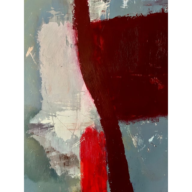 Flower Abstraction, Painting on Wood For Sale - Image 4 of 8