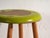 Vintage Wooden Stool with Round Seat, Central Europe, 1950 For Sale - Image 4 of 6