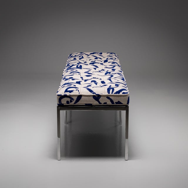 Model 2530-6 Four-Seater Bench by Florence Knoll for Knoll, 1960s For Sale - Image 4 of 12