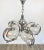 Chandelier pendant in a chrome structure and five Murano glass balls that embellish the light bulbs. Made by the Italian...