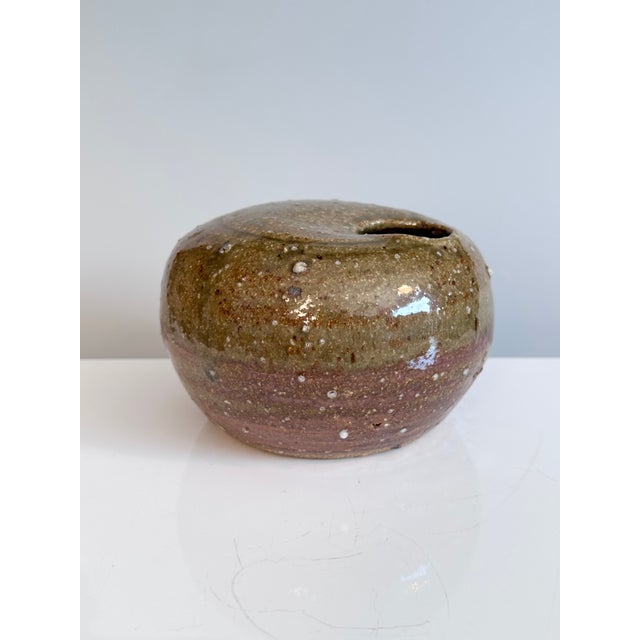 Expressive Studio Ceramic Vase with Glaze Bumps and Cut-Out Opening, Germany, 1970s For Sale - Image 6 of 15