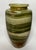 Vintage Green Banded Onyx Calcite Stone Vase, 8" For Sale - Image 4 of 5