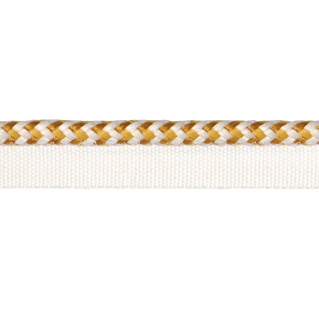 Schumacher Schumacher Bolander Cord Indoor/Outdoor Trim In Yellow For Sale - Image 4 of 4