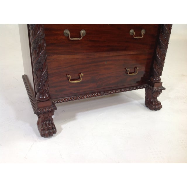 Antique Empire Highly Carved Dresser With Mirror Chairish