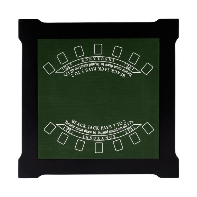 2020s Vincent Multi-Game Card Table, Black For Sale - Image 5 of 7