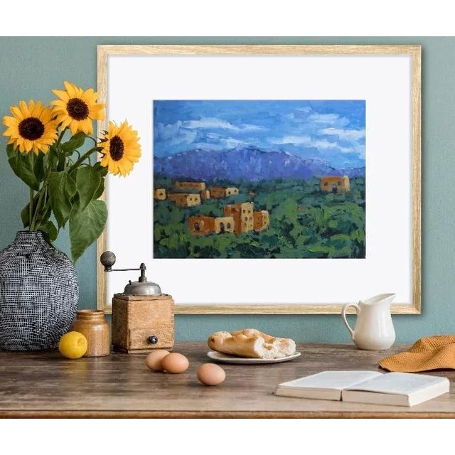 Contemporary Santa Fe Landscape, Southwestern Oil Painting For Sale - Image 3 of 9