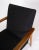 Black Danish Easy Chair with Stool in Teak and Dark Wool Fabric, 1960s For Sale - Image 8 of 11