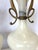 Antique Art Deco/ Hollywood Regency Style Alabaster Table Lamps With Bronze Figureheads- A Pair For Sale - Image 12 of 18
