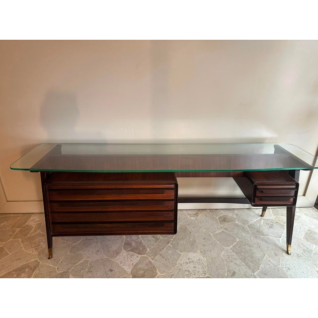 Console Desk attributed to Vittorio Dassi, Italy, 1950s For Sale - Image 15 of 17