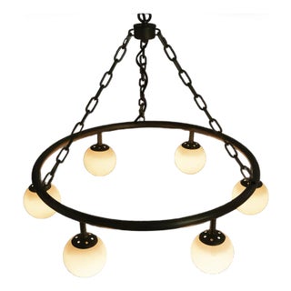 NOIR Modena Chandelier, Small, Metal with Brass Finish For Sale