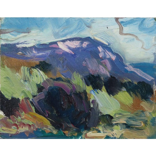 Purple Mountain Contemporary Southwestern Landscape Oil Painting By Jose Trujillo Chairish