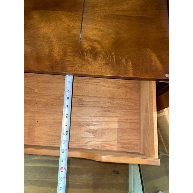 Late 20th Century Drexel Heritage Solid Wood Two-Door Armoire With Interior Drawers For Sale - Image 10 of 18