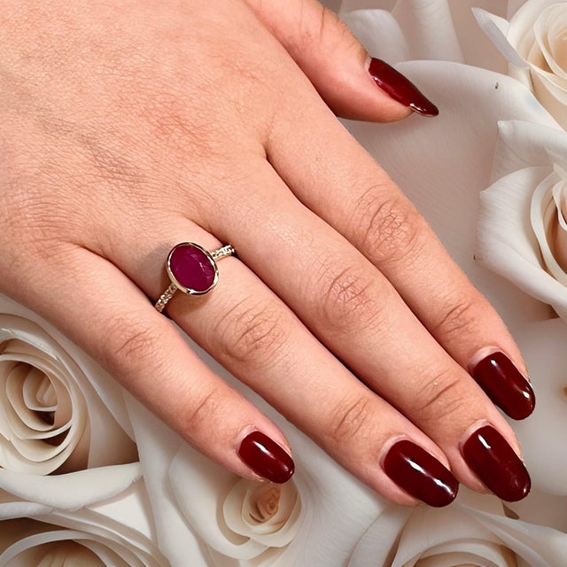 Natural Finely Faceted Quality Ruby Diamond Ring Size 6.75 14k Y Gold 4.38 TCW Certified $4,950 310583 This is a one of a...