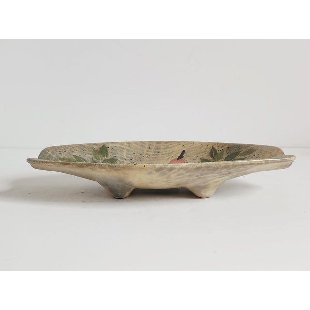 1950s Mid-Century Marc Bellaire "Still Life" Pottery Ashtray For Sale - Image 5 of 11
