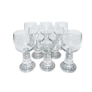 Mid 20th Century Rosenthal Crystal Bacchus Wine Glasses - Set of 8 For Sale
