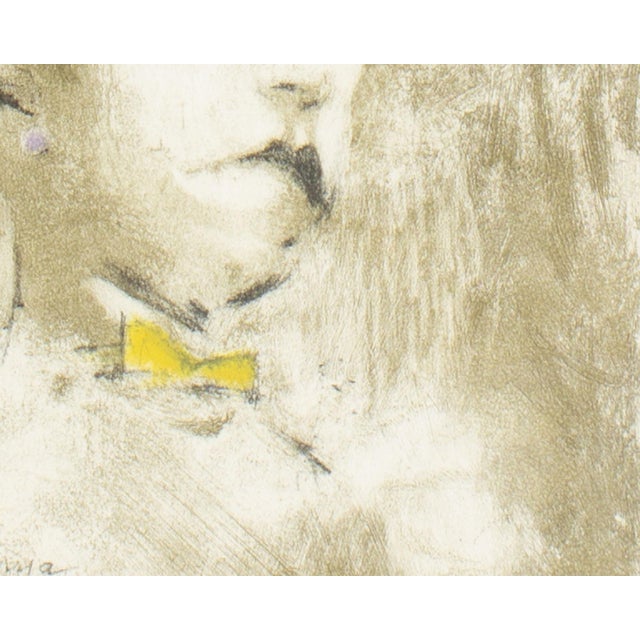 1967 “Lotte Lenya” Softground Etching by Jack Levine For Sale - Image 4 of 8