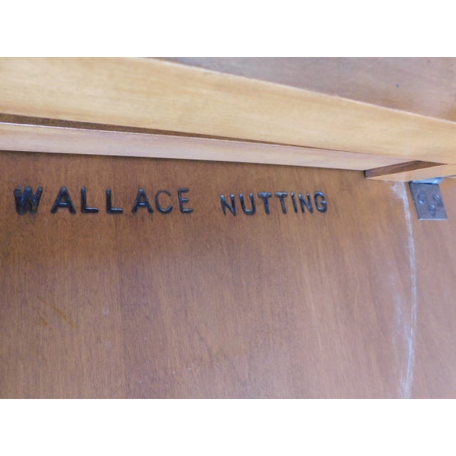 Brown Wallace Nutting Maple Tilt-Top Gate Leg Tuck Away Table #616 For Sale - Image 8 of 12