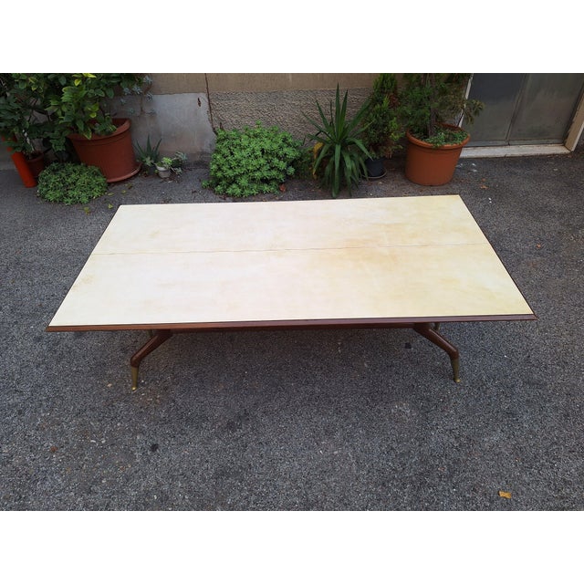 Gio Ponti Wooden Console Table with Burl Wood Top and Formica Top, 1950s For Sale - Image 4 of 18