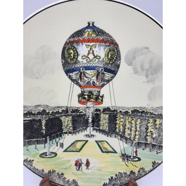 Limited Edition Voyages Series Decorative Plate from Longwy Pottery Factory, 1970s For Sale - Image 3 of 18