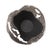 Metal Contemporary Nickel and Black Bowl- Small For Sale - Image 7 of 8