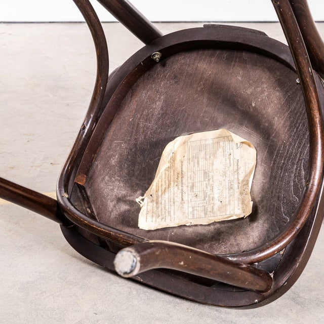 Vintage Dark Walnut Fanback Armchair by Sellaton, 1980s, Set of 4 For Sale - Image 10 of 13