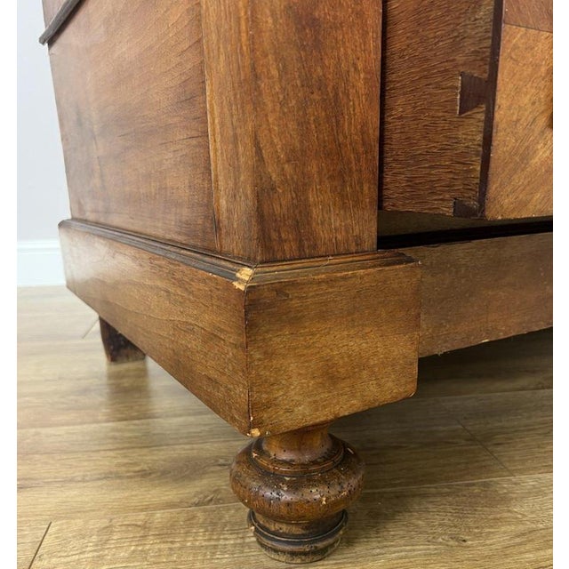 Antique French Carved Walnut Mirrored 2-Door Armoire For Sale - Image 12 of 18