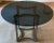 Modern Modern Aluminum Base and Round Smoky Glass Top Dining Table For Sale - Image 3 of 7