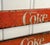 Vintage Coca-Cola "Enjoy Coke" Metal Advertising Trim Sign - Set of 4 For Sale - Image 11 of 11
