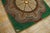 Brown 1930s Green Medallion Antique American Hooked Rug 3'4" X 3'6" Knotted Wool Carpet For Sale - Image 8 of 11