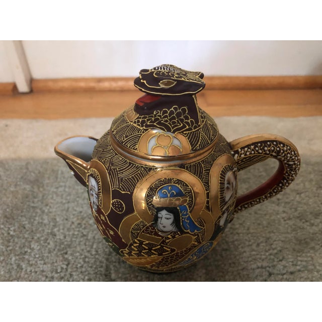 1940s Moriage Dragon Ware Tea Set, 13 Pieces For Sale - Image 5 of 12