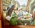 Textile Vintage Oil Painting Signed H. Remande Framed 26x24 Paris France Flower Cart For Sale - Image 7 of 10