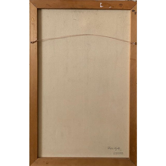 Nick de Angelis, Mixed Media Collage Oil Painting Futuristic Abstract Expressionist Machine Art, 2000 For Sale In Miami - Image 6 of 6