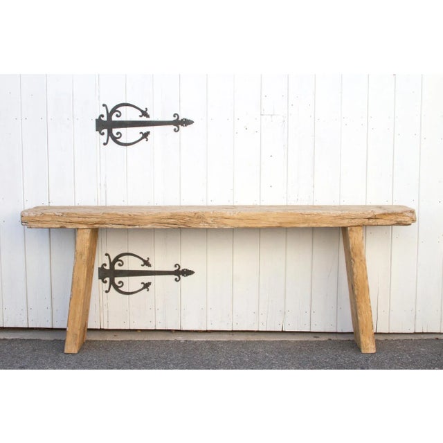 Rustic Long Old Beam Console Table For Sale - Image 13 of 13
