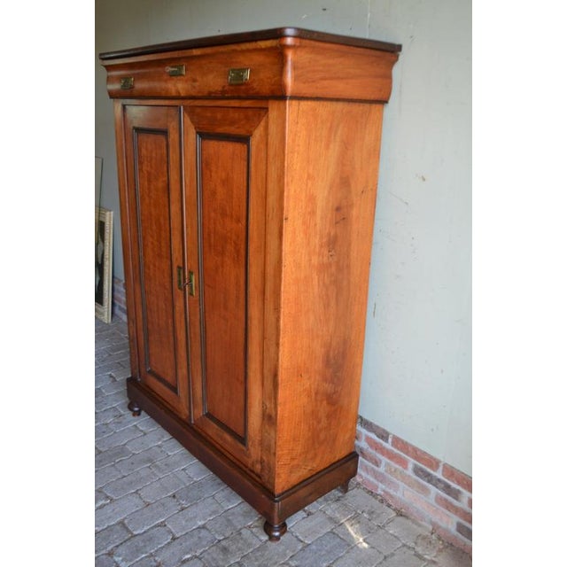 Antique Cherry Wood Maids Wardrobe. For Sale - Image 8 of 10