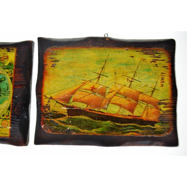 Vintage Carved Wood Decoupage Wall Art Plaques Group of 8 Chairish