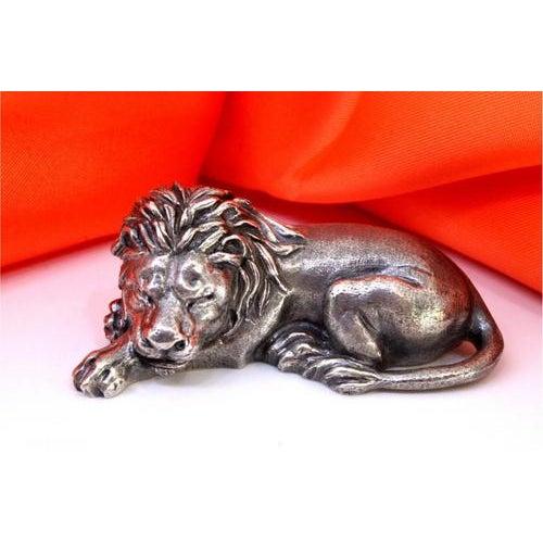 Silver Miniature Lion Figurine, in Very Good conditions. Designed from 2000 This piece has an attribution mark, I am sure...