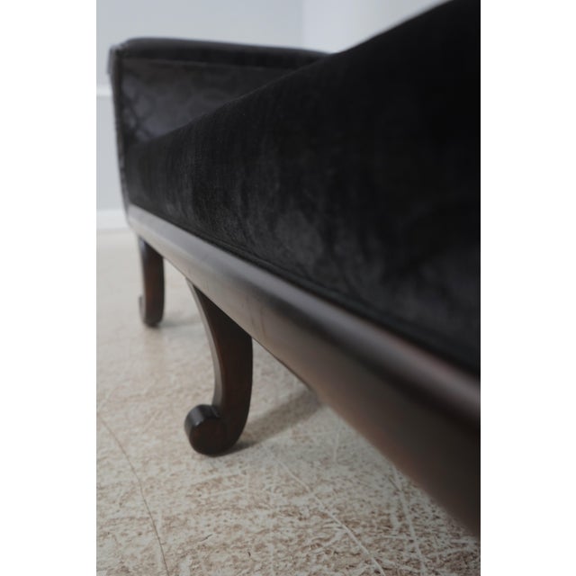 Henredon Mahogany Regency Chase Fainting Couch or Recamier For Sale - Image 15 of 18