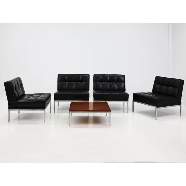 Black Modular Constanze Easy Lounge Armchairs by Constanze Wittmann & Johannes Spalt for Wittmann Möbelwerkstätten, Austria, 1960s, Set of 5 For Sale - Image 8 of 15