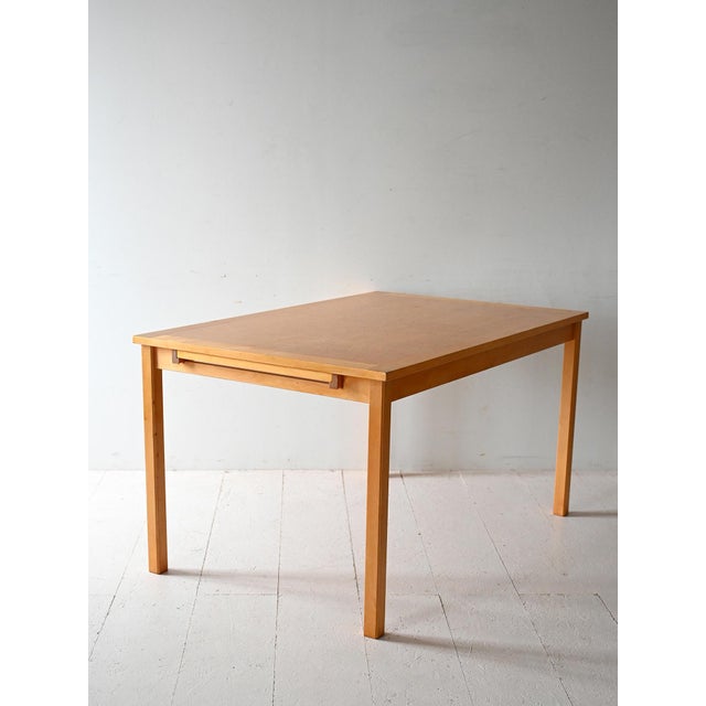 Scandinavian Birch Table from Skaraborgs, 1980s For Sale - Image 4 of 13