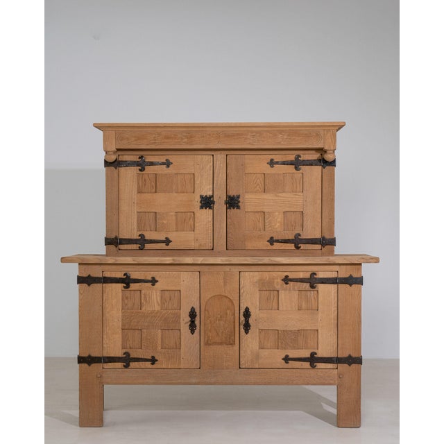 19th Century France Brutalist Black Wood Credenzas & Sideboards For Sale - Image 4 of 11
