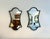 Pair of modern wall mirrors with frames in a black gloss lacquered finish. Nice size and scale. Can be refinished to a...